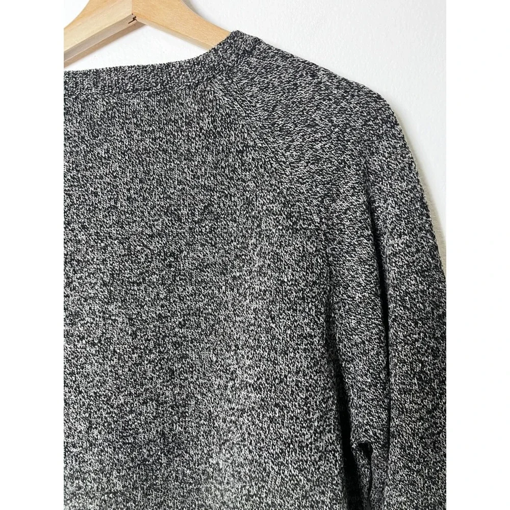 J. Crew Men's Lambswool V-Neck Slim Fit Sweater Gray Pullover Knit size large